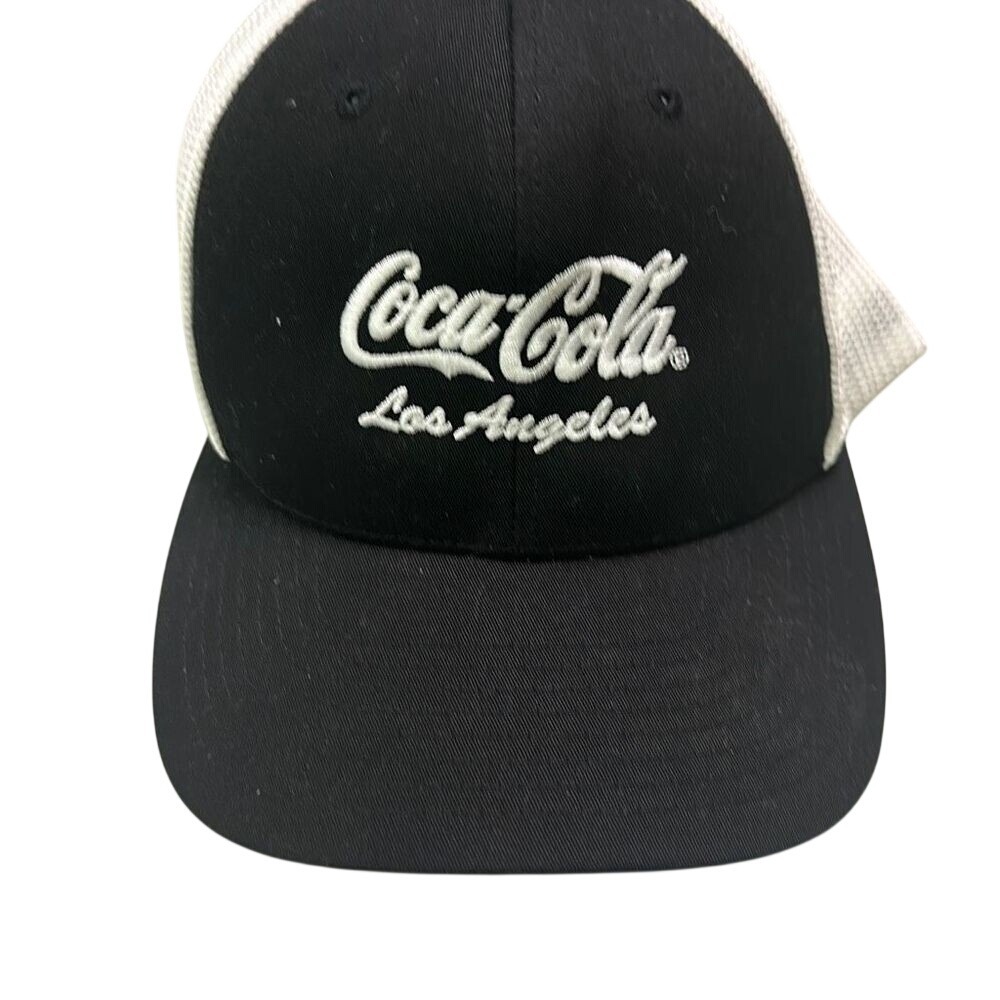 Port Authority Men's Coca-Cola Los Angeles Black‎ & White Flexfit Mesh Back Cap